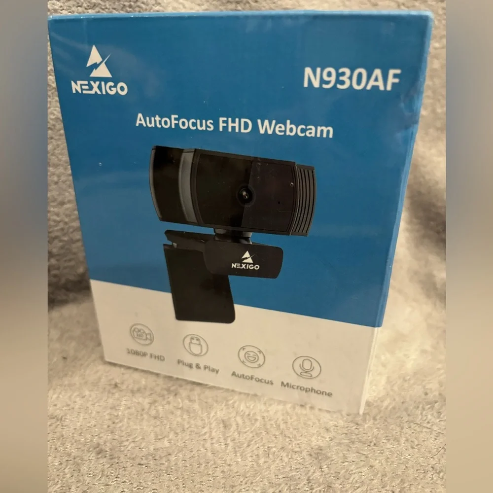 NexiGo N930AF Webcam with Microphone for Desktop/Laptop, Autofocus,1080p HD USB‎